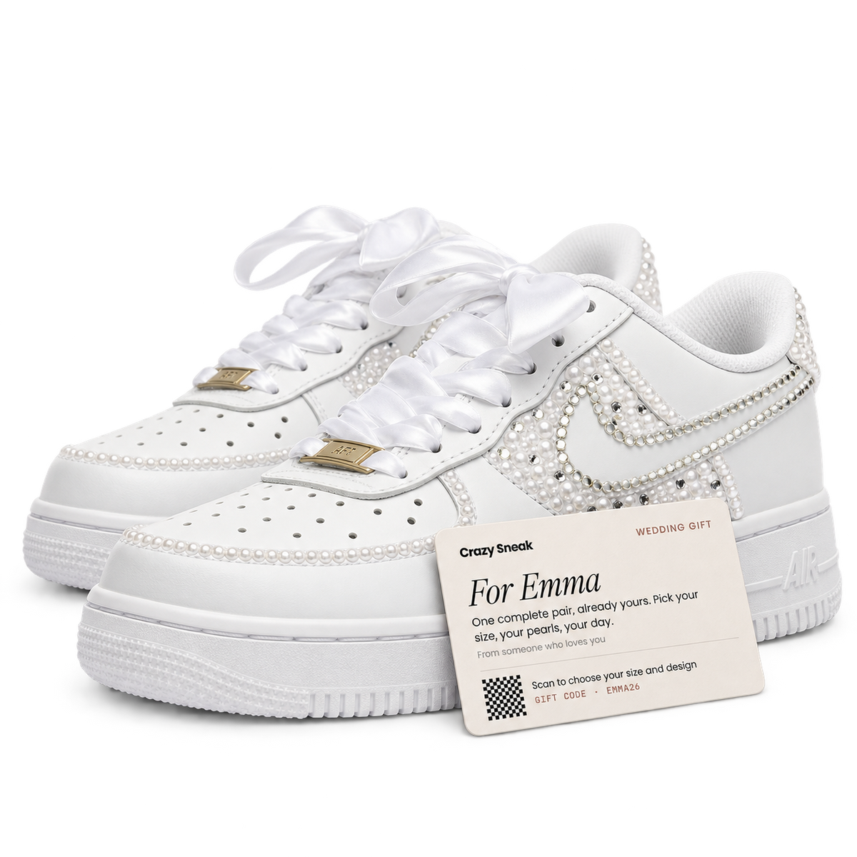 Custom Bridal Sneakers — Design Later