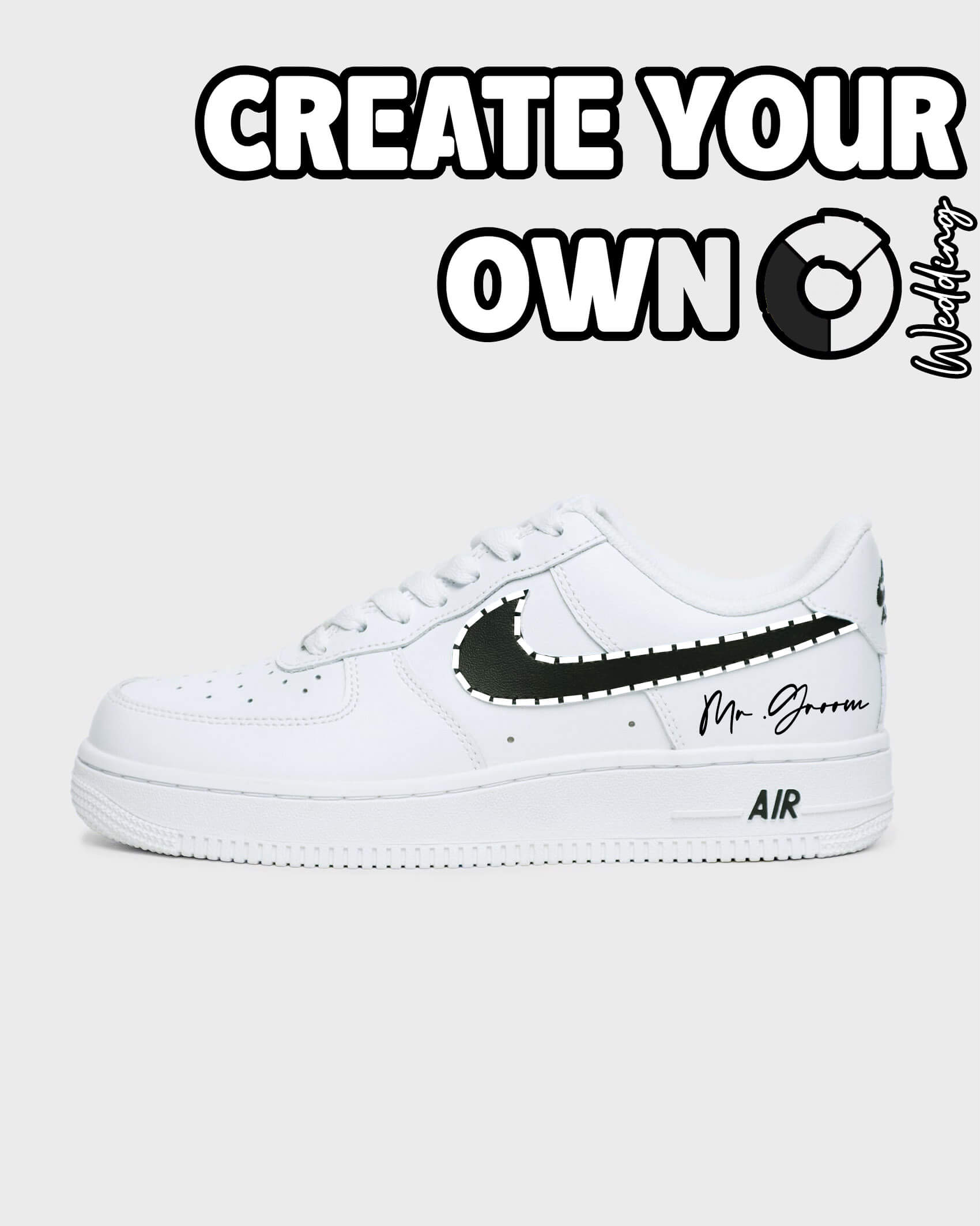 Groom Edition custom sneaker